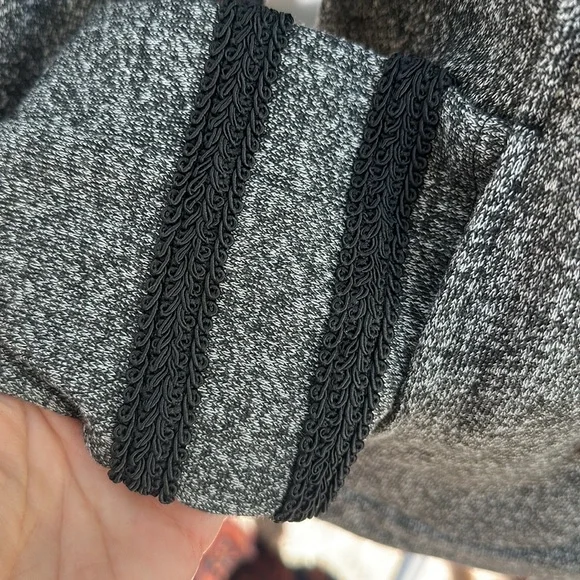Tommy Hilfiger Size L open lightweight military style jacket in heathered gray